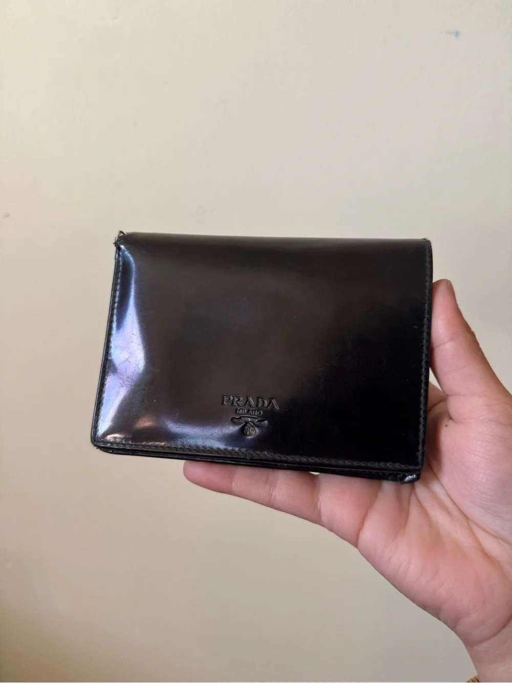 Prada 90’s compact wallet as is